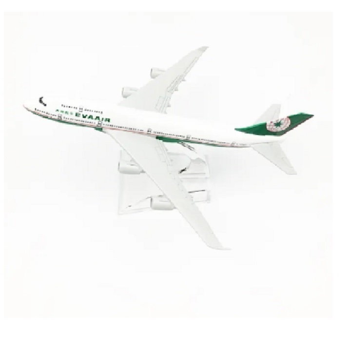 Mô hình máy bay tĩnh B747 Eva Air  16cm
