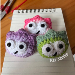 Móc khoá ngọn lửa Calcifer mini len handmade