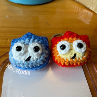 Móc khoá ngọn lửa Calcifer mini len handmade