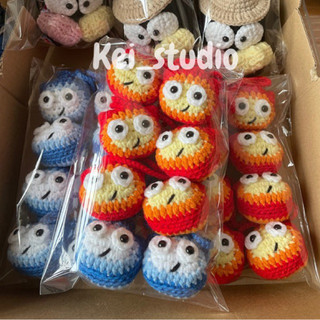 Móc khoá ngọn lửa Calcifer mini len handmade