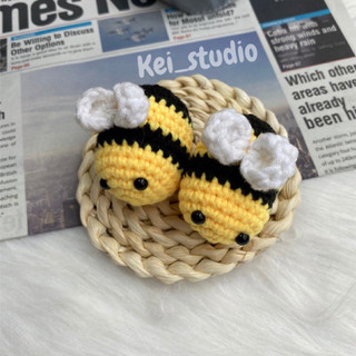 Móc khoá con ong len handmade
