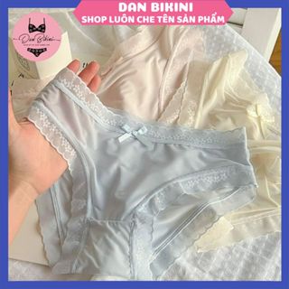 COMBO 5-10 Quần Lót Nữ Su Lụa Siêu Mỏng Không lộ viền co giãn phối ren hoa thoáng mát gợi cảm MÃ 1271
