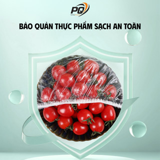 Set 100 màng bọc thực phẩm đa năng kháng khuẩn an toàn cho sức khỏe thiết kế bo chun tiện lợi
