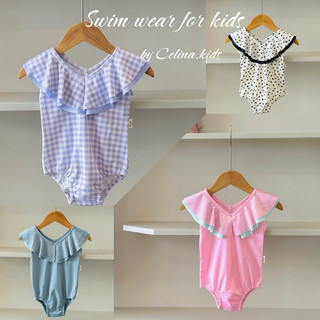  Đồ Bơi Bé Gái CELINA BG1 Bộ Đồ Bơi Bikini Cho Trẻ Em 1-6 tuổi Chất Liệu Cotton Thun Lạnh Thiết Kế Cổ Bèo 