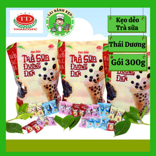Bán sỉ bịt kẹo dẻo trà sữa đường đen Thái Dương gói 300g