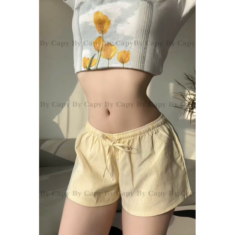Quần Đùi Nữ Ngắn Dây Rút Quần Short Sexy Mặc Nhà Ngủ Mặc Đi Biển Cạp Chun Thấp Thoải Mái Thoáng Mát BYCAPY | BigBuy360 - bigbuy360.vn