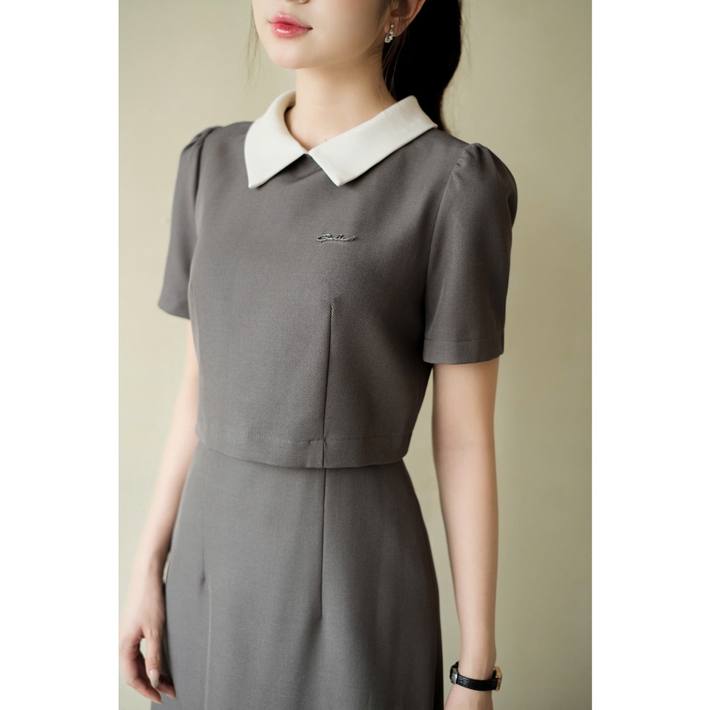 Váy nữ giả set chất liệu mềm mát, form basic dễ mặc, che khuyết điểm tốt, tôn dáng thời trang nữ Calie VA464 | BigBuy360 - bigbuy360.vn