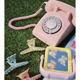 Điện thoại cố định phong cách cổ điển, retro, vintage