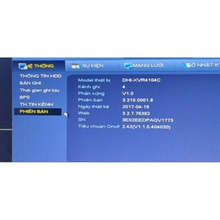 Bo Mạch Đầu Ghi Camera Dahua XVR4104C
