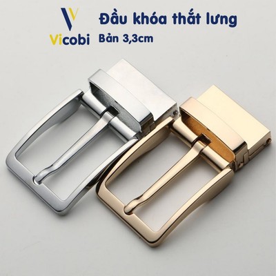 Đầu khóa thắt lưng nam Vicobi B5, mặt dây nịt dùng cho dây bản 3,3cm
