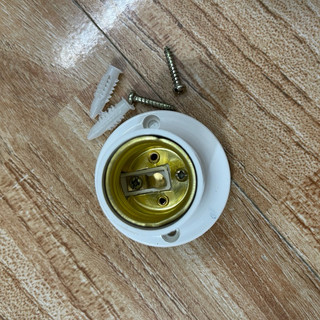 Đui đèn xoáy E27 ốp trần