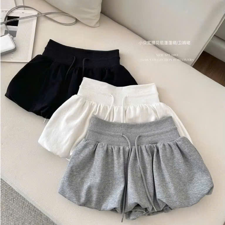 Chân Váy Bí Ngắn Cạp Bản To Có Dây Rút Trẻ Trung Năng Động D01 | BigBuy360 - bigbuy360.vn