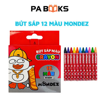 Hộp Sáp 12 Màu , Màu Tươi Sáng, Chất Liệu Bám Giấy Tốt, An Toàn Cho Bé