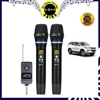 Micro Không Dây Karaoke Bluetooth M50 Tương Thích Loa Kéo, Amply và giàn âm thanh xe hơi hát nhẹ hút âm tốt