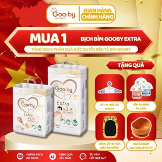  Bỉm  tã dán quần Gooby Extra mềm mại siêu thấm hút size NB72 NB66  M58,L52,XL50,XXL46 cho bé từ 6 đến 25kg 