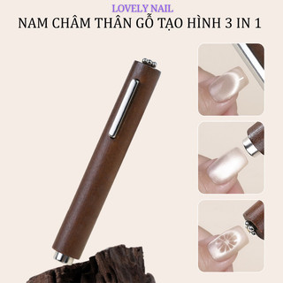 Nam châm mắt mèo 3IN1, nam châm cán gỗ, nam châm 3in1, nam châm mắt mèo đa năng