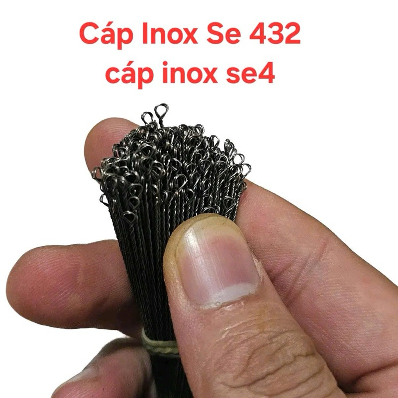 Cáp Inox se 432, cáp se 4 hàng chất lượng đủ kích thước đã lên màu tàn hình
