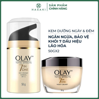 [DAILY] Combo Kem Dưỡng Olay Ngừa Lão Hóa Ban Ngày & Ban Đêm 50g Day & Night Cream Hasaki Sản Phẩm Chính Hãng