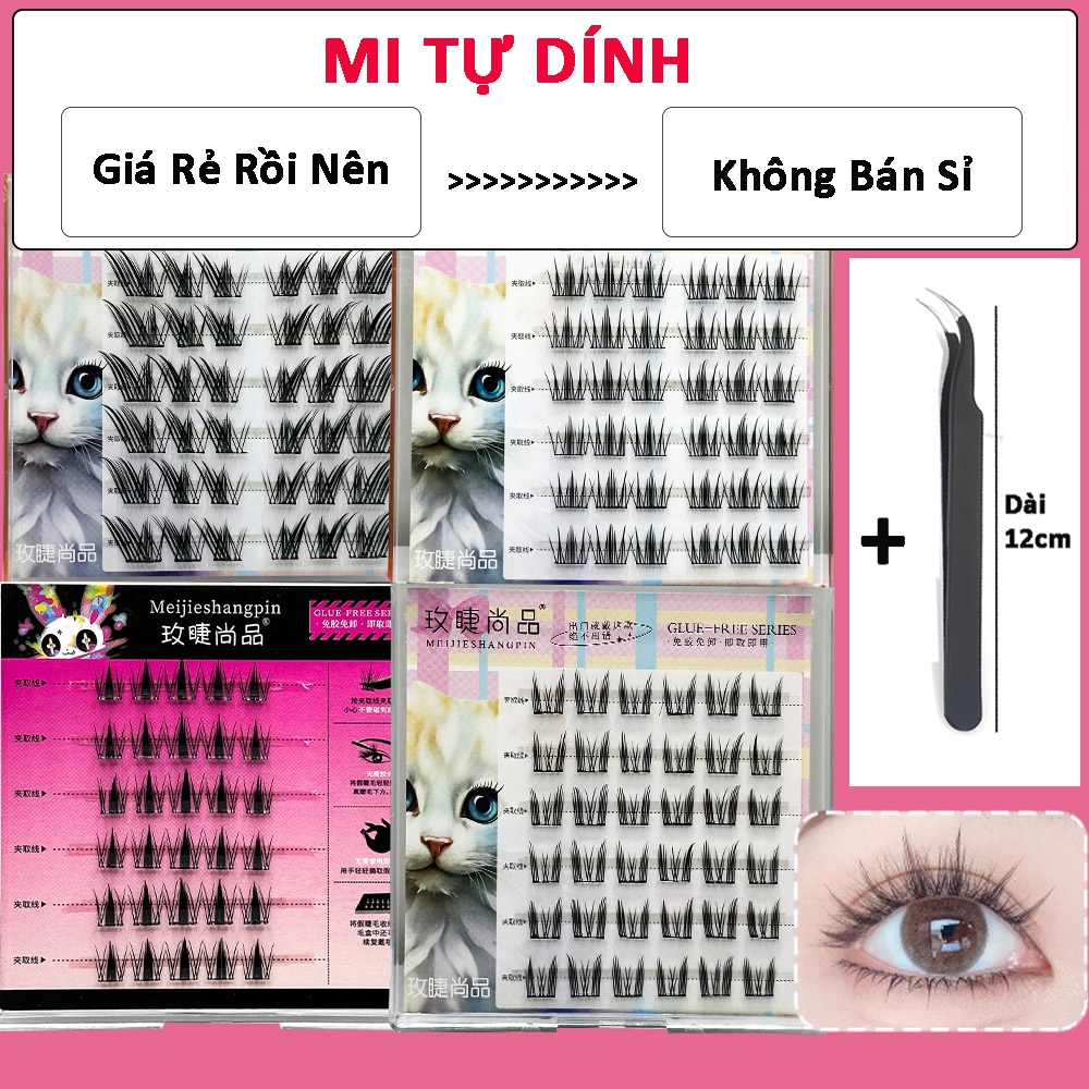 Lông Mi Giả Tự Dính Không Cần Dùng Keo Meijieshangpin có thể tái sử dụng