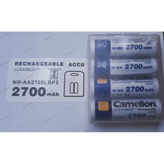  Combo 4 Viên Pin Sạc AA 2700 mAh   3000 mAh   2000 mAh 