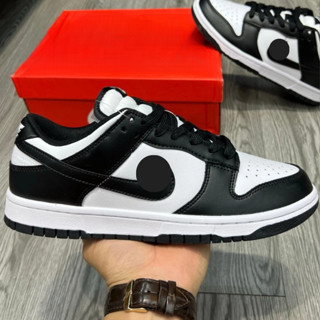 Giày sneaker nam nữ cổ thấp phối màu đen trắng, phong cách đường phố năng động, dễ phối đồ