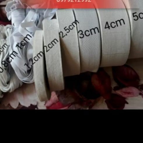 Chun đen,trắng bản 6mm cuộn 10m