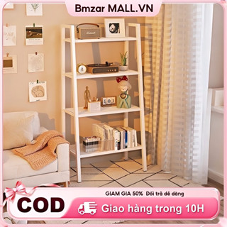 BMZAR Kệ sách đa năng  đa tầng decor Kệ sắt kệ để sách đẹp khung thép trắng phủ sơn  để cây cảnh cao cấp