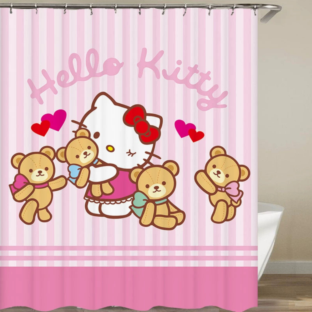 🚿 RÈM PHÒNG TẮM HELLO KITTY KT096 – CHỐNG THẤM, XINH XẮN, DỄ THƯƠNG 💕
