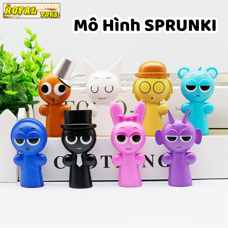 Đồ Chơi Mô Hình Sprunki Incredibox Set 8 Cái / 12 Cái / 48 Cái Nhân Vật Sprunki Simon Raddy Jevin Si
