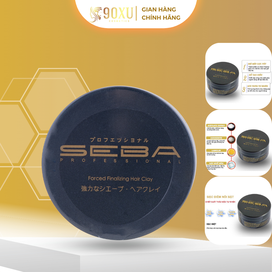 Sáp Vuốt Tóc SEBA CHÍNH HÃNG – GIỮ NẾP ĐỈNH CAO, VUỐT LẠI DỄ DÀNG SAU KHI ĐỘI MŨ BẢO HIỂM