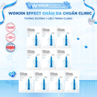  HỘP 10 Mặt Nạ Cấp Nước Dưỡng Ẩm WonJin Effect Hydro Rise Hyaluronic Concentrated Essence Mask 30g  EF  