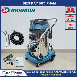  Máy hút bụi công nghiệp Nakawa NK-HB70L   Chính hãng   Motor dây đồng | Máy hút bụi công nghiệp 70l 