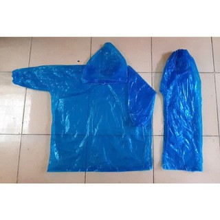 [Combo 10 bộ] bộ áo mưa nilon nhiều màu [cả áo & quần] – không lo mưa gió ☔