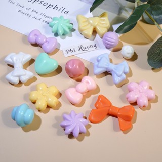 Hạt cườm nhựa xỏ vòng tay, làm trang sức, nhiều hình dạng nhiều màu