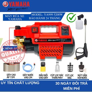 Máy rửa xe áp lực cao YAMAHA - YA999 công suất 5200W tặng kèm bình tạo bọt tuyết và khớp nối dài