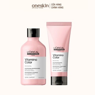 Dầu gội xả phục hồi giữ màu tóc nhuộm L'Oréal - Loreal Vitamino Color 300ML + 200ML 