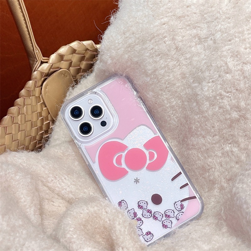 【ChanChan】Ốp Lưng Điện Thoại Hello Kitty, Hello Kitty 1/2 Chống Xước, Chống Sốc, Iphone Apple