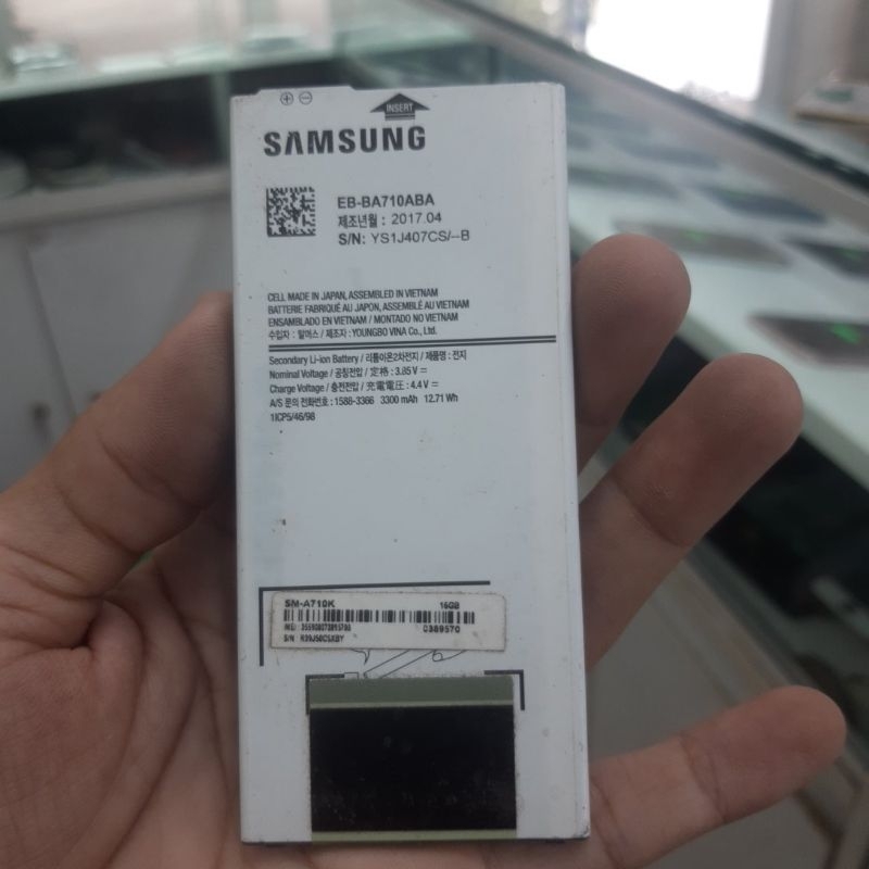 Pin sam sung EB-BA710aba - A710 - A7 2016 - J4 plus - J6 plus - J7 prime dùng chung zin cũ bóc máy