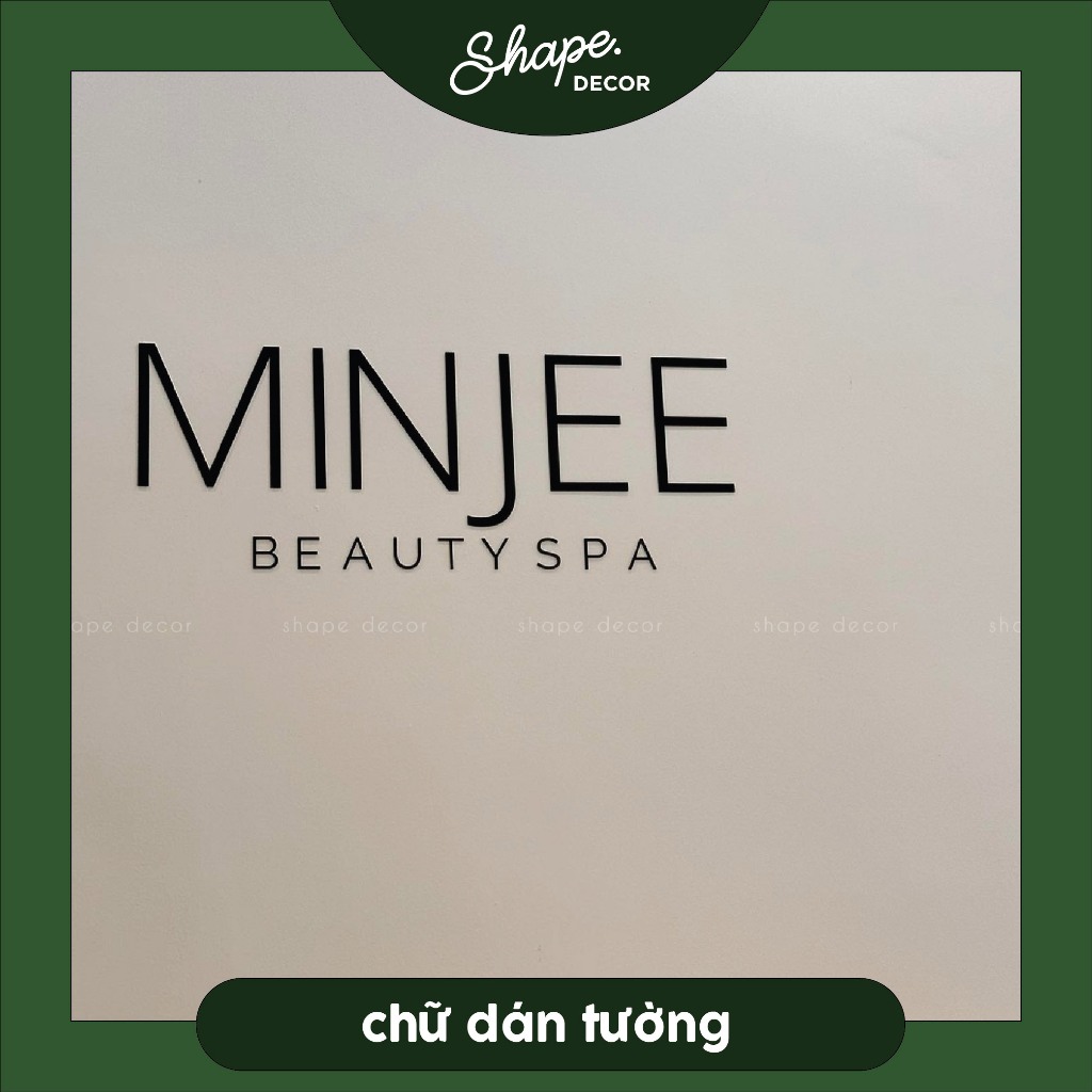 Chữ nổi trang trí phòng