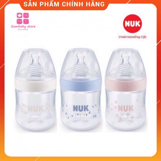 Bình sữa nuk nature sense nhựa pp 150ml/260ml núm s1-m/s2-m nhập khẩu đức