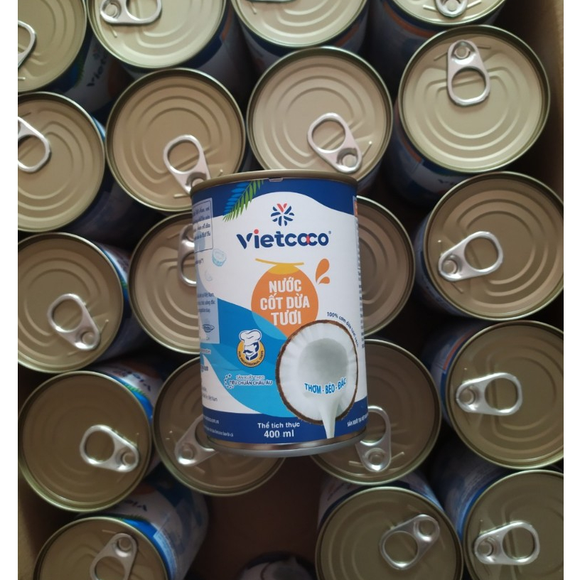 Sỉ 1 Thùng ( 24 hộp) NƯỚC CỐT DỪA VIETCOCO 22% - 400ML