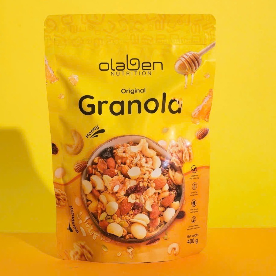 OLABEN NUTRITION - Ngũ cốc giảm cân siêu hạt Granola Premium Vanilla