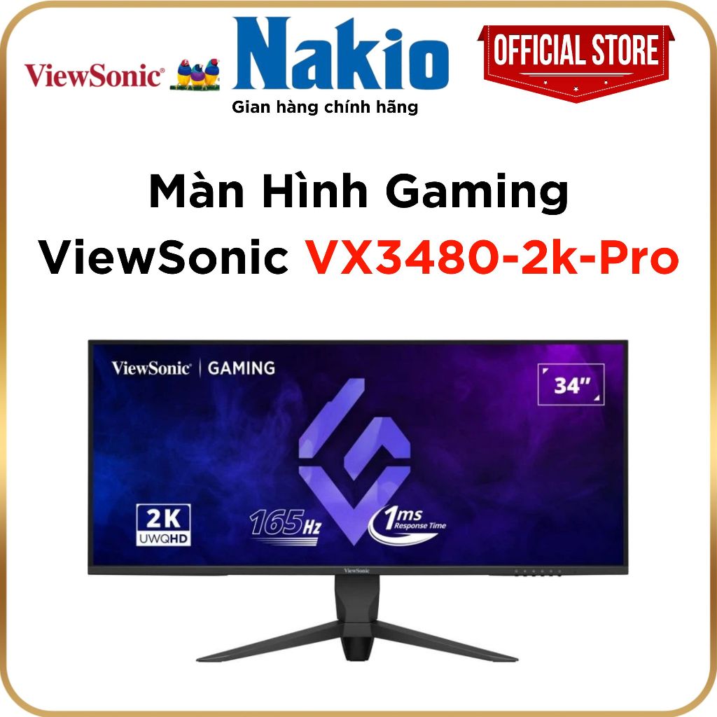 (Mã mới) Màn hình Gaming VX3480 - 2K - PRO (34inch/165Hz/UWQHD) - Bảo hành chính hãng 36 tháng