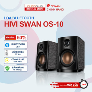 Loa bookshelf bluetooth SWAN OS-10 - Bluetooth 5.0 - Công suất 62W -Chính hãng MAI THU - BH 18T