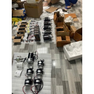 Motor giảm tốc 12V 500W, 24v 500w chổi than, chuyên chế tời, kéo lưới, quay vịt