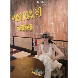 Váy Sát Nách Hoa Hồng Kim Anh Bùi