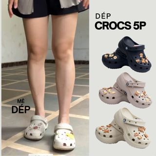 Dép sục Crocs unisex cho người lớn, hàng xuất dư, nguyên khối siêu êm, siêu bền trống trơn trượt - medep.sg