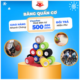 Băng Quấn Cơ Cao Su Non Tự Dính Co Giãn 4.5CM Băng Keo Thể Thao Co Giãn Chống Chấn Thương Cuốn Cổ Tay, Cổ Chân GYM88