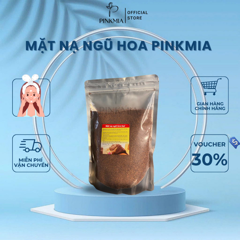 (Chính Hãng) Gói 1000gr Hạt Ngũ Hoa To Nhỏ Pinkmia, Hạt Đình Lịch Sạch Nguyên Chất Handmade