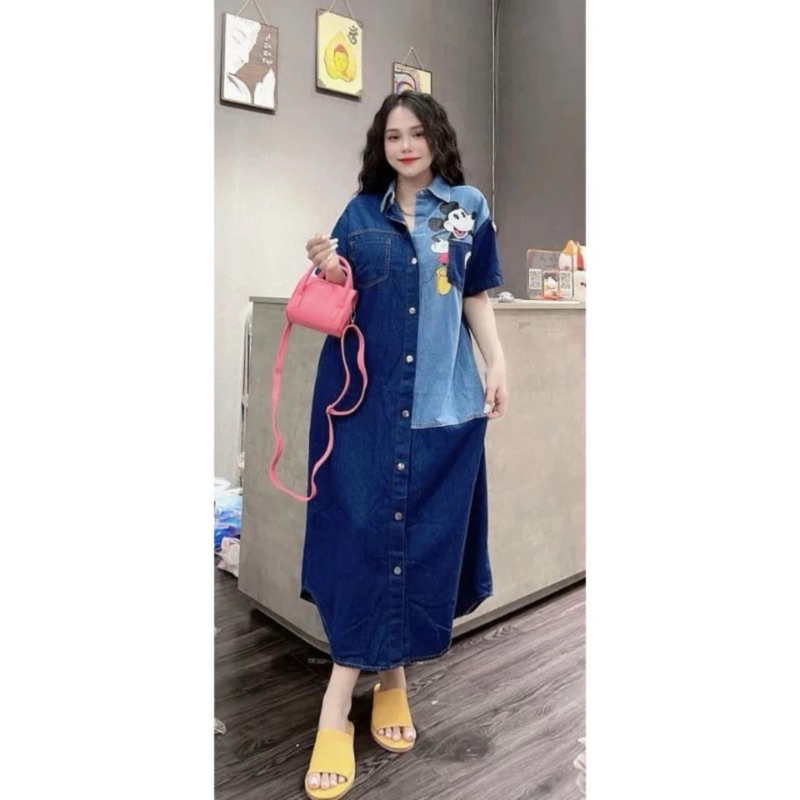 Váy bầu mùa hè thiết kế midi Aidenshop đầm bầu thời trang mát công sở